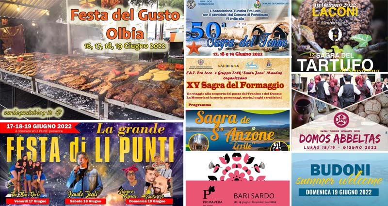 Eventi e sagre del 18 e 19 giugno 2022 in Sardegna