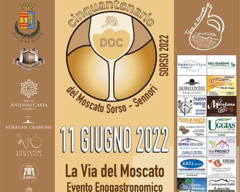 La via del Moscato a Sorso, date e manifesto