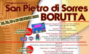 San Pietro di Sorres Borutta, programma 2022