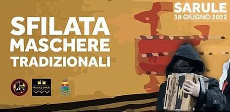 Sfilata maschere tradizionali di Sarule 2022, manifesto