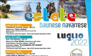 Calendario eventi luglio 2022 a Baunei