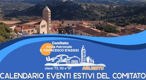 Eventi di luglio, agosto e settembre 2022 ad Aglientu, manifesto
