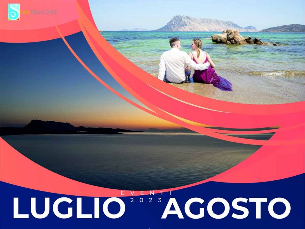 Eventi di luglio e agosto 2023 a San Teodoro, manifesto