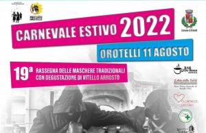Carnevale estivo Orotelli, manifesto e programma