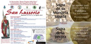 San Lussorio Pabillonis 2022, programma sagre