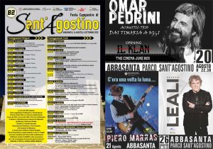 Sant'Agostino Abbasanta 2022, programma concerti ed eventi