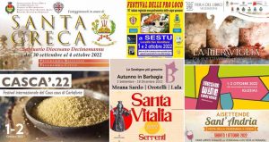 Eventi e sagre del 30 settembre, 1 e 2 ottobre 2022 in Sardegna
