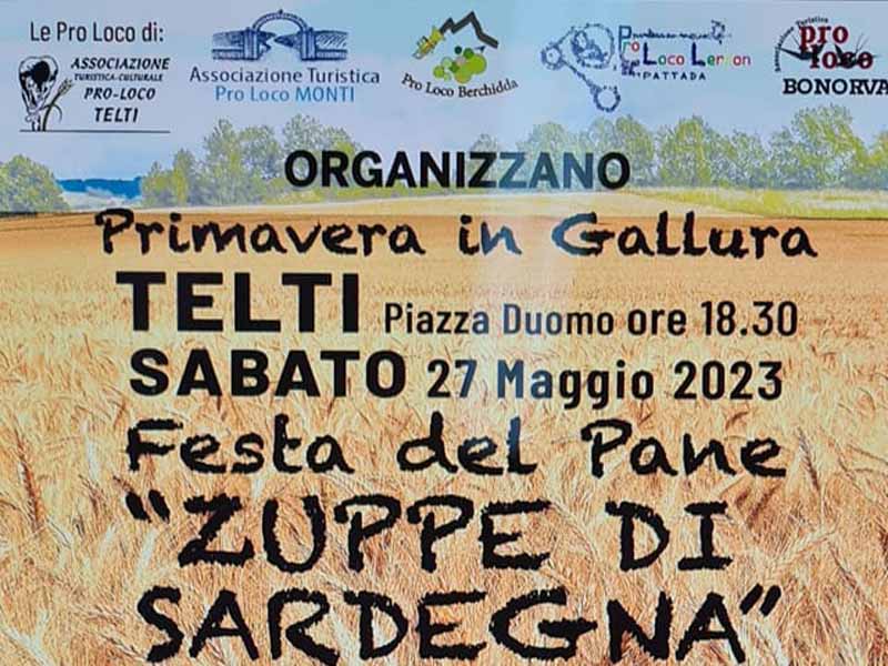 Zuppe di Sardegna a Telti, manifesto