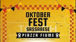 Oktoberfest 2024 in piazza Tola a Sassari, manifesto con data, programma e line up