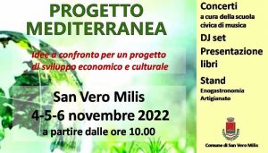 Progetto Mediterranea a San Vero Milis, manifesto e programma