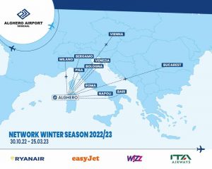 Rotte aeree Alghero autunno 2022 e inverno 2023