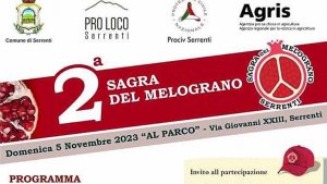 Sagra melagrane 2023 a Serrenti, manifesto con data e programma