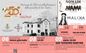 Programma eventi e concerti a San Teodoro a novembre 2022