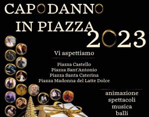 Capodanno in piazza a Sassari, locandina e programma 2023