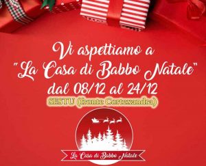 Casa di Babbo Natale a Sestu Cortexandra, date e programma