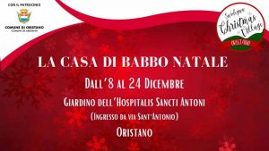 Casa di Babbo Natale a Oristano, manifesto 2022