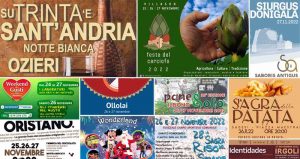 Eventi e sagre del 25, 26 e 27 novembre 2022 in Sardegna