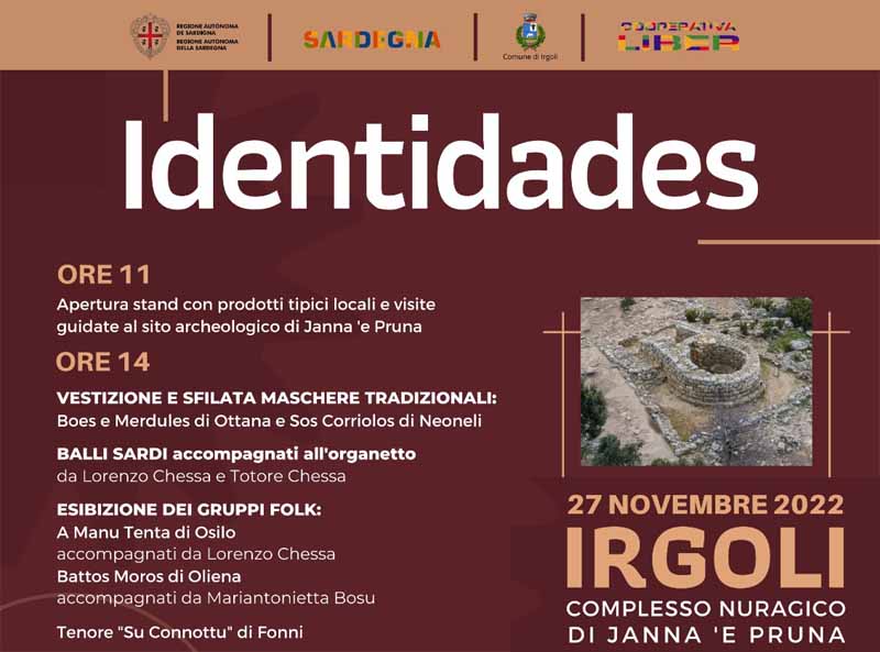 Identidades Irgoli 2022, manifesto e programma!