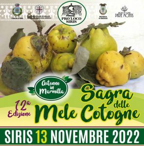Sagra delle mele cotogne Siris 2022, manifesto e programma