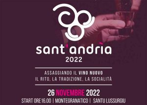 Sant'Andria Santu Lussurgiu 2022, manifesto e programma
