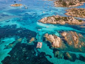 Catamarano a La Maddalena, Sardegna