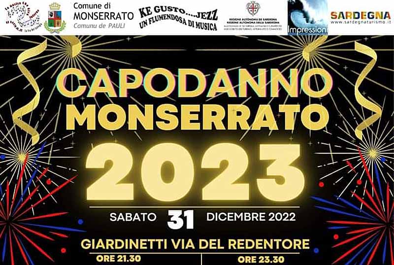 Capodanno Monserrato 2023, programma