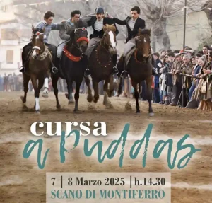 Cursa a Puddas 2025 a Scano di Montiferro, locandina con date, programma e orari | SardegnaInBlog