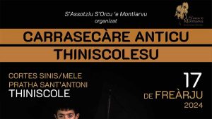 Carnevale antico siniscolese 2024, manifesto con data e programma
