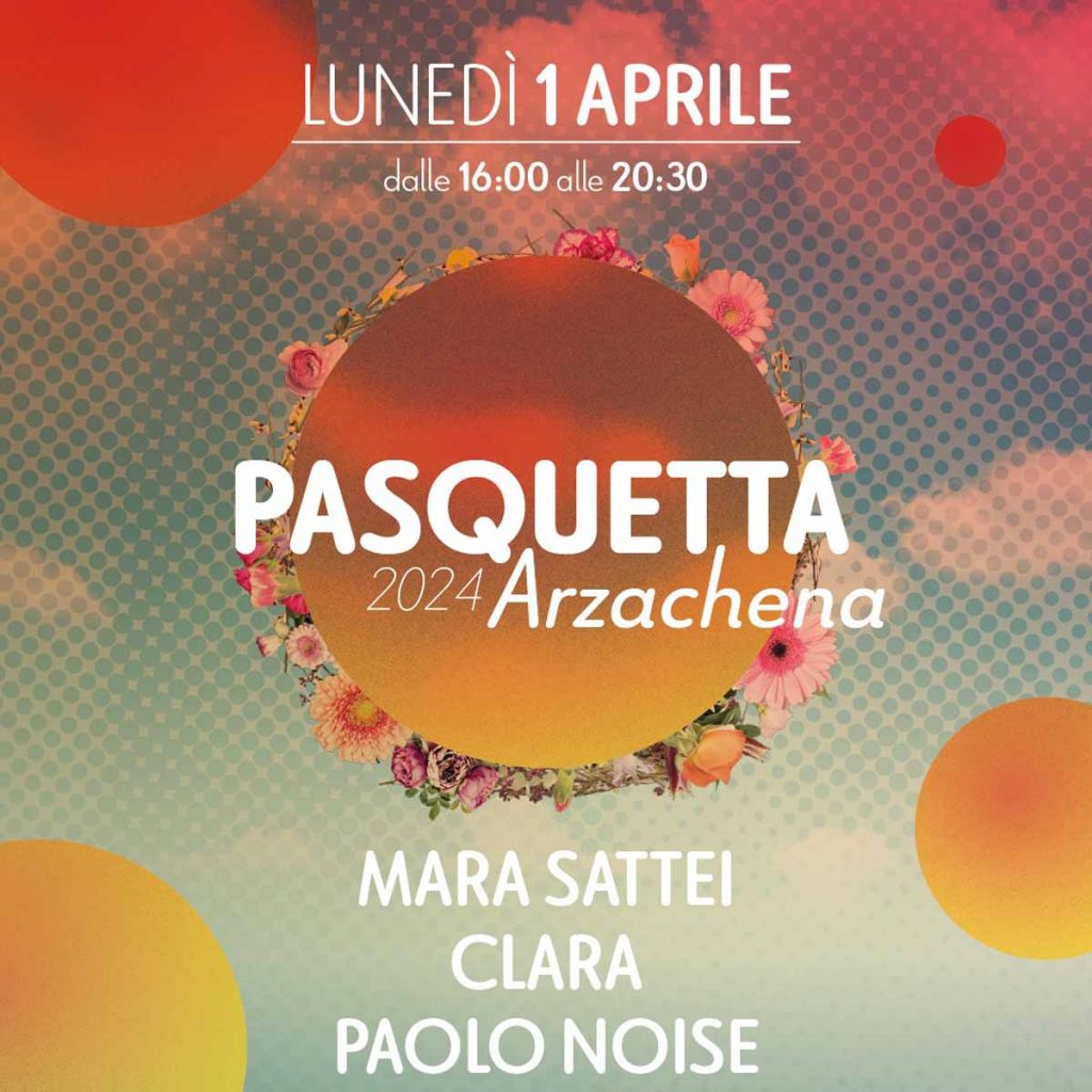 Pasquetta a Cannigione con Mara Sattei e Clara, manifesto
