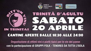 Bitt'un vinu 2024 a Trinità d'Agultu, manifesto con date, orari e programma