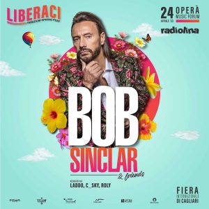 Bob Sinclar a Cagliari il 24 aprile 2024, locandina concerto