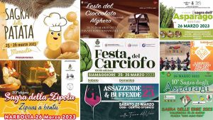 Eventi e sagre del 25 e 26 marzo 2023 in Sardegna!