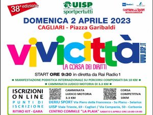 Vivicittà 2023 a Cagliari, come iscriversi e manifesto