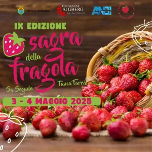 Sagra delle fragole Alghero 2025, manifesto con date, programma e orari | Sardegna in blog