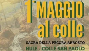 1 Maggio al colle, manifesto della sagra della pecora arrosto di Nule