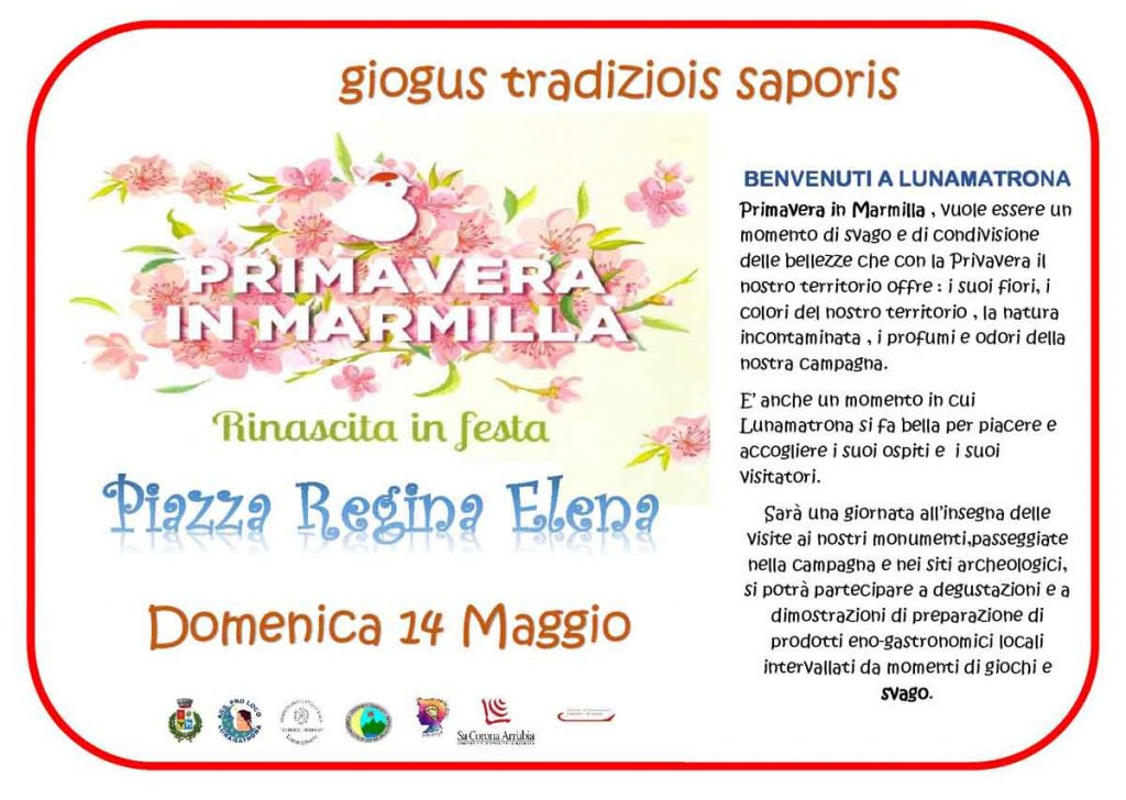 Giogus saboris e traditzionis a Lunamatrona, manifesto e programma 2023