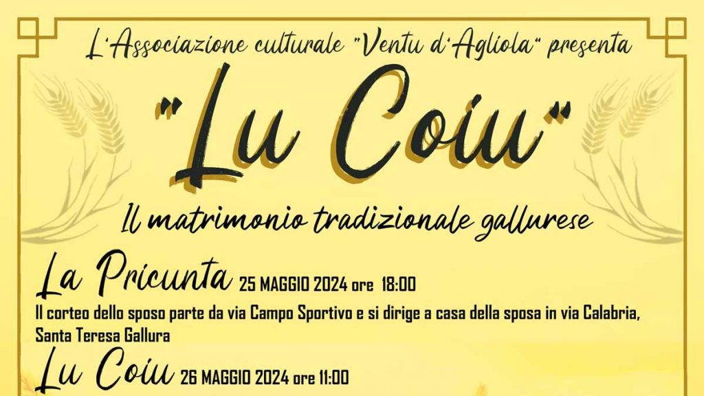 Lu coiu 2024 a Santa Teresa Gallura, date e manifesto
