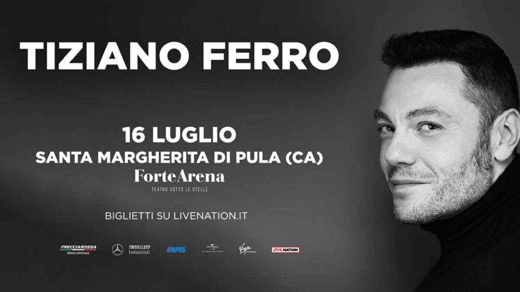 Tiziano Ferro Pula 2023, manifesto concerto