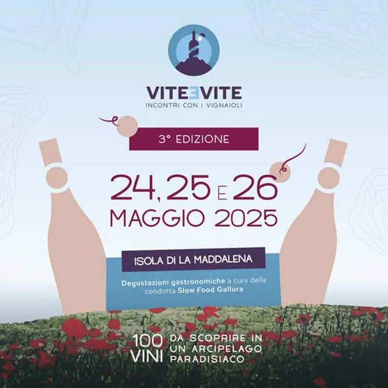 Vite e vite La Maddalena 2025, manifesto con programma, date e orari degustazioni | Sardegna in blog