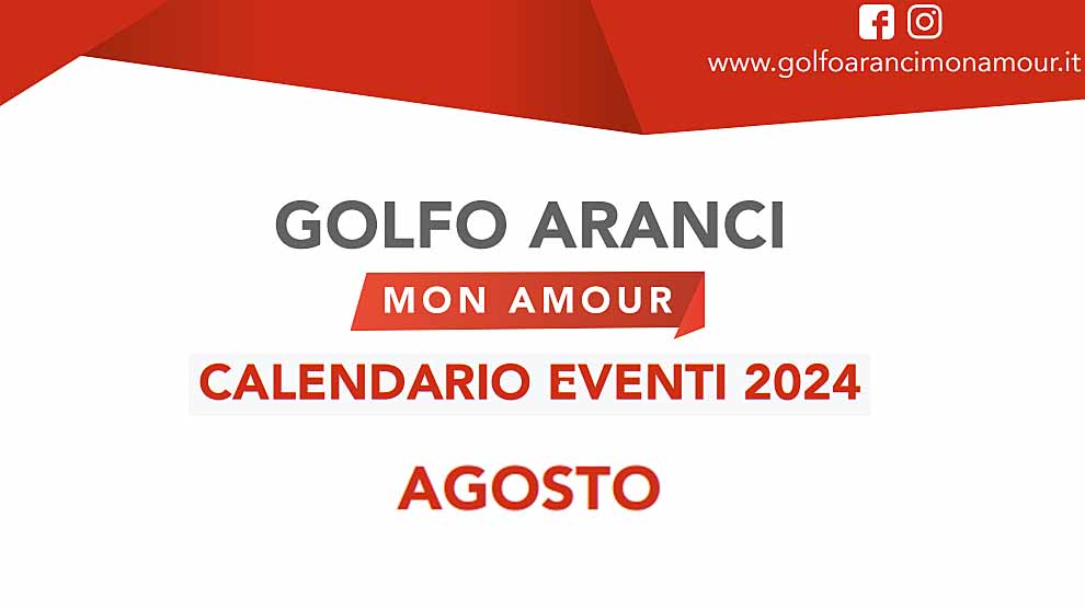 Eventi agosto 2024 a Golfo Aranci, manifesto