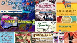 Eventi e sagre del 17 e 18 giugno 2023 in Sardegna, manifesti