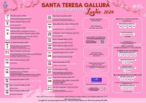Programma Eventi Santa Teresa di Gallura a luglio 2024