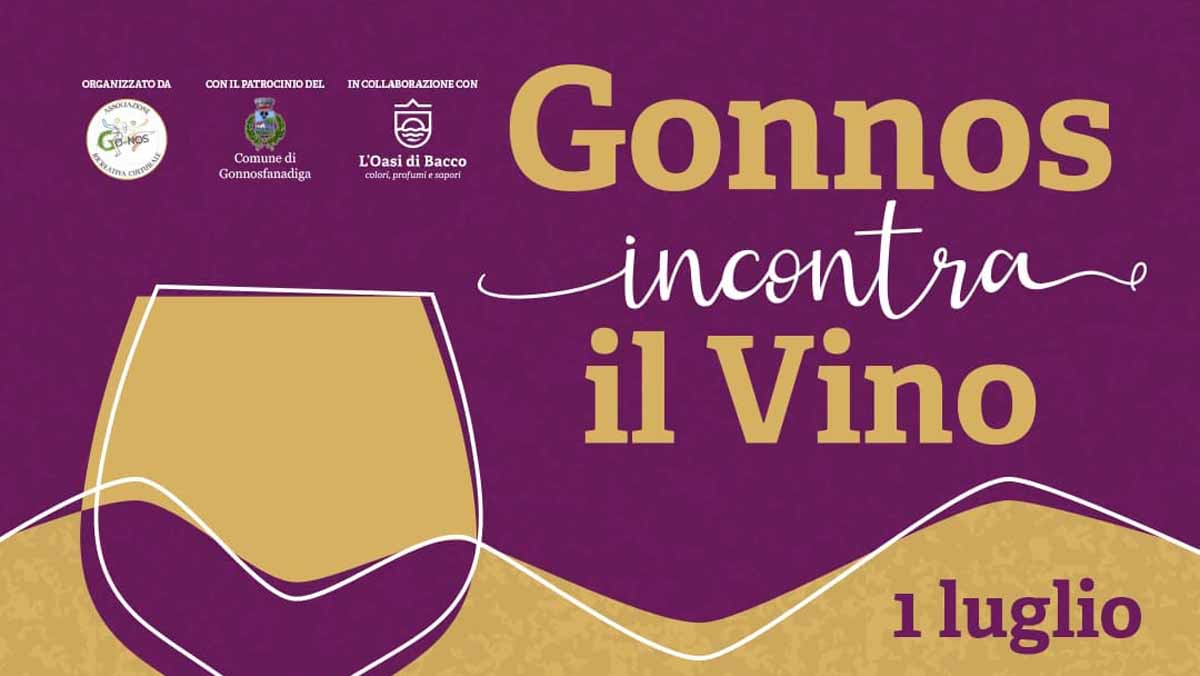 Gonnos incontra il vino a Gonnosfanadiga, manifesto