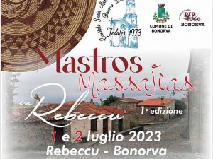 Mastros e Massajas 2023 a Rebeccu, date e manifesto aggiornato