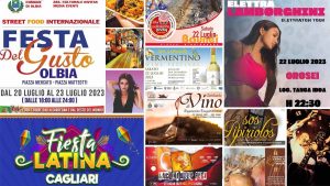 Eventi e sagre del 21, 22 e 23 luglio 2023 in Sardegna