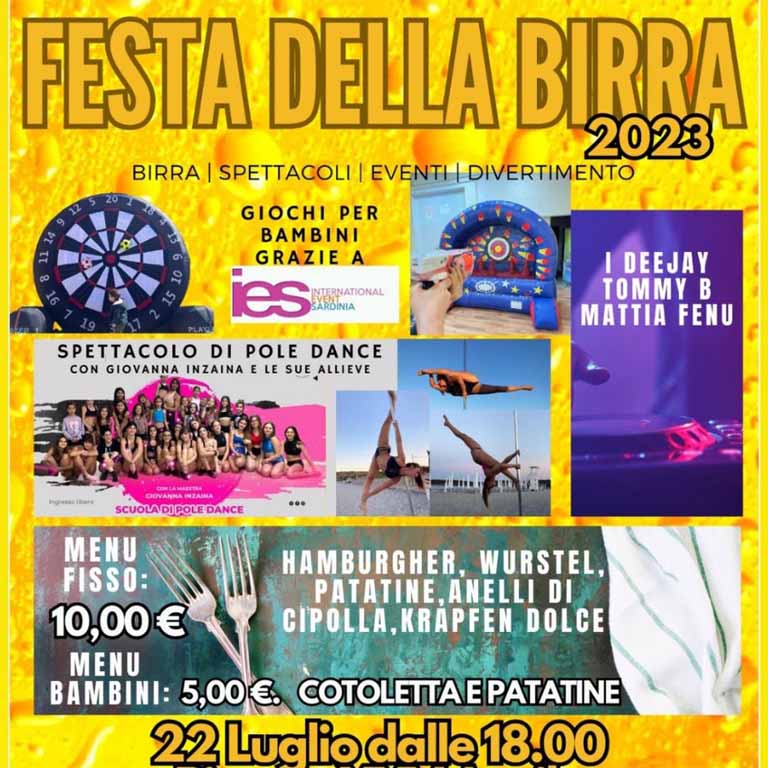Festa della birra di Tempio Pausania, programma e data 2023