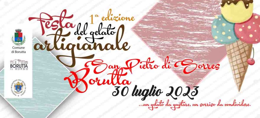 Festa del gelato artigianale 2023 a Borutta, data e manifesto