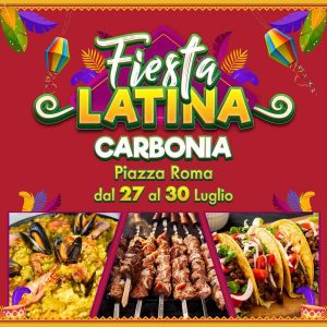 Fiesta latina Carbonia 2023, date e manifesto