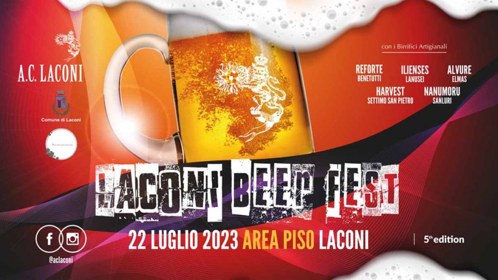 Festa della birra Laconi, date e manifesto 2023