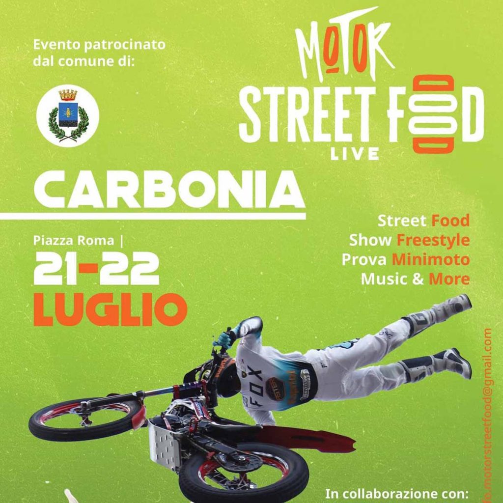 Motor Street Food a Carbonia, date e programma